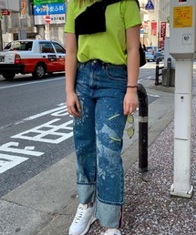 DIESEL | レディース デニム ストレートフィットプリントデニム(デニムパンツ)