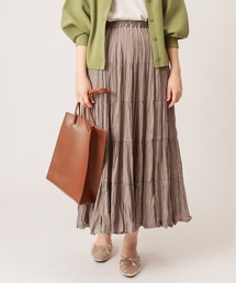 natural couture | 【WEB限定カラー有り】クリンクルティアードスカート(スカート)