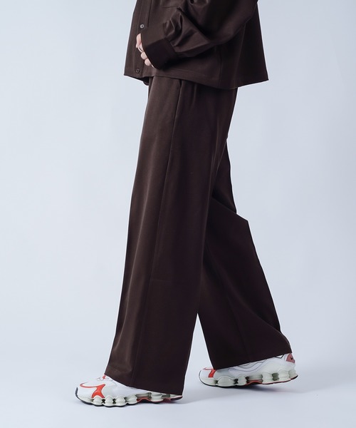 kutir(クティール)の「ワイドストレートパンツ(セットアップ着用可能)(その他パンツ・メンズ・ダークブラウン/ベージュ/ダークブルー・SMALL/MEDIUM/LARGE)」の2枚目の写真