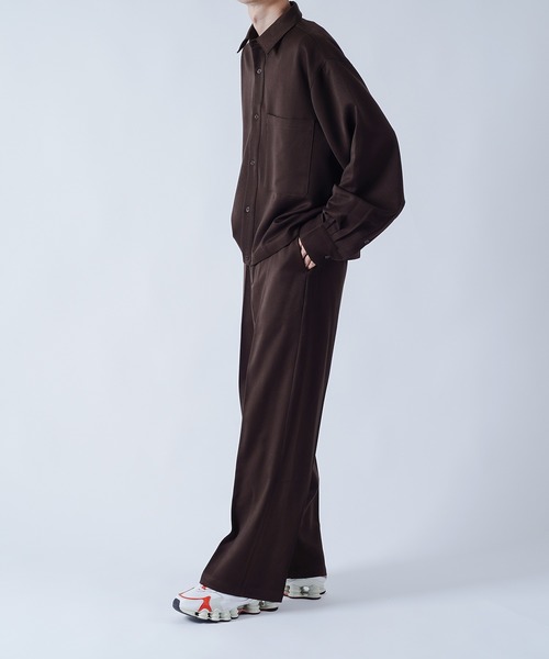 kutir(クティール)の「ワイドストレートパンツ(セットアップ着用可能)(その他パンツ・メンズ・ダークブラウン/ベージュ/ダークブルー・SMALL/MEDIUM/LARGE)」の6枚目の写真