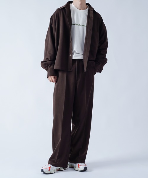 kutir(クティール)の「ワイドストレートパンツ(セットアップ着用可能)(その他パンツ・メンズ・ダークブラウン/ベージュ/ダークブルー・SMALL/MEDIUM/LARGE)」の15枚目の写真