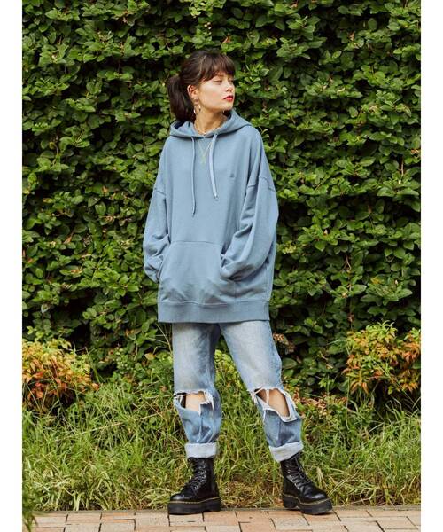 jouetie（ジュエティ）の「バックリボンフーディ（パーカー・レディース・オフホワイト/ブラック/ライトブルー・MEDIUM）」の10枚目の写真