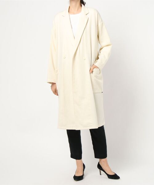 plantation プランテーション ウールロングコート チェスターちび襟 М plantation プランテーション ウールロングコート チェスターちび襟 М