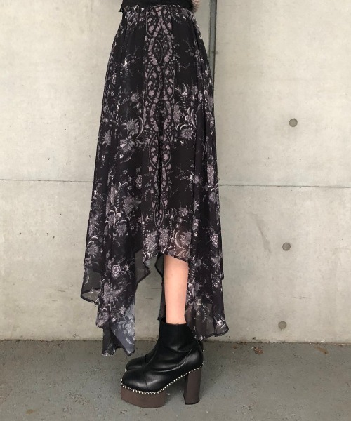 ENVYM（アンビー）の「スウィッチングアシメＳＫ（スカート・レディース・ブラック/ベージュ・FREE）」の14枚目の写真