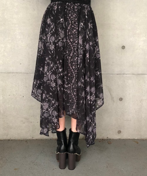 ENVYM（アンビー）の「スウィッチングアシメＳＫ（スカート・レディース・ブラック/ベージュ・FREE）」の13枚目の写真