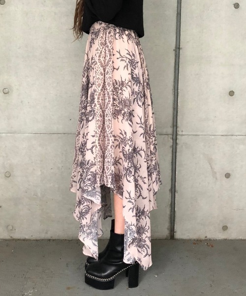ENVYM（アンビー）の「スウィッチングアシメＳＫ（スカート・レディース・ブラック/ベージュ・FREE）」の7枚目の写真