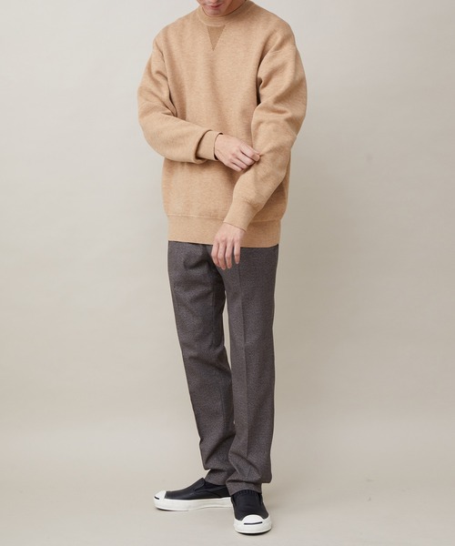 ADAM ET ROPE'（アダムエロペ）の「【CARREMAN】起毛 スリムテーパードスラックス/ブラッシュド/セットアップ対応（スラックス・メンズ・ダークブラウン・M/L/S）」の15枚目の写真