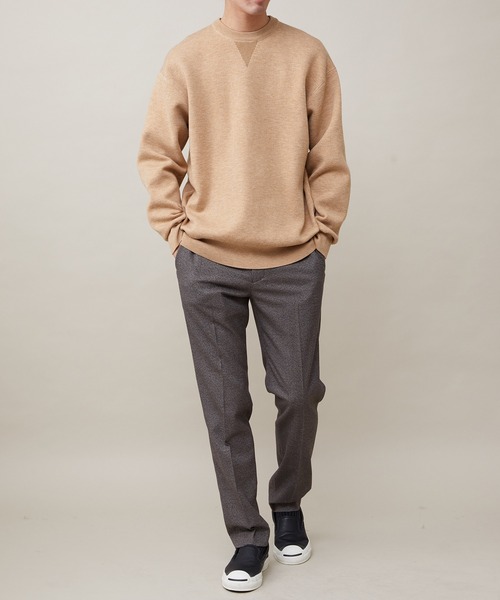 ADAM ET ROPE'（アダムエロペ）の「【CARREMAN】起毛 スリムテーパードスラックス/ブラッシュド/セットアップ対応（スラックス・メンズ・ダークブラウン・M/L/S）」の14枚目の写真