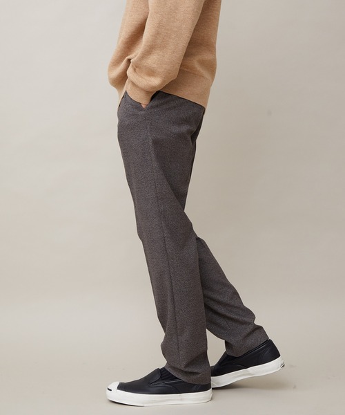 ADAM ET ROPE'（アダムエロペ）の「【CARREMAN】起毛 スリムテーパードスラックス/ブラッシュド/セットアップ対応（スラックス・メンズ・ダークブラウン・M/L/S）」の17枚目の写真