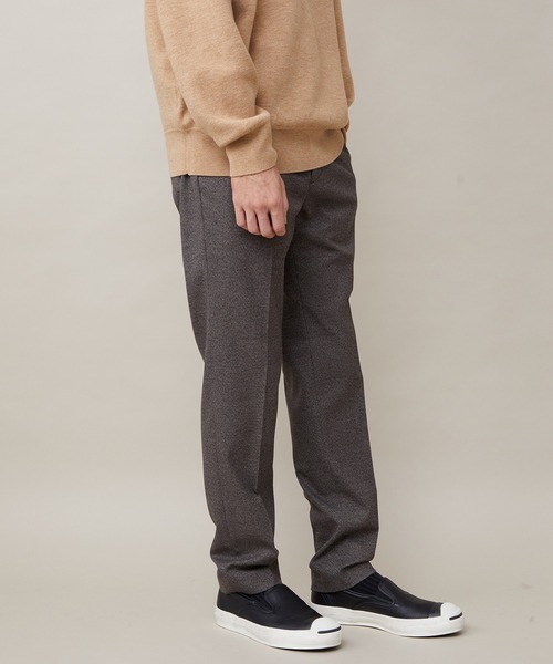 ADAM ET ROPE'（アダムエロペ）の「【CARREMAN】起毛 スリムテーパードスラックス/ブラッシュド/セットアップ対応（スラックス・メンズ・ダークブラウン・M/L/S）」の18枚目の写真
