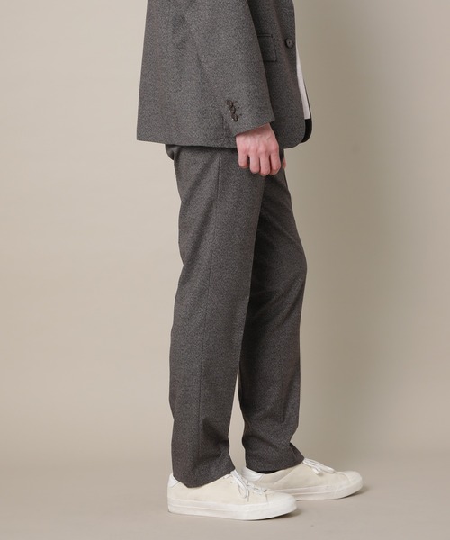 ADAM ET ROPE'（アダムエロペ）の「【CARREMAN】起毛 スリムテーパードスラックス/ブラッシュド/セットアップ対応（スラックス・メンズ・ダークブラウン・M/L/S）」の13枚目の写真