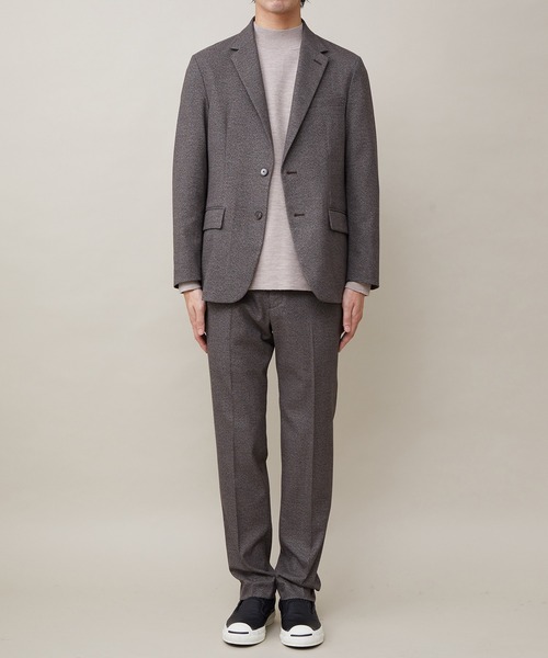 ADAM ET ROPE'（アダムエロペ）の「【CARREMAN】起毛 スリムテーパードスラックス/ブラッシュド/セットアップ対応（スラックス・メンズ・ダークブラウン・M/L/S）」の11枚目の写真