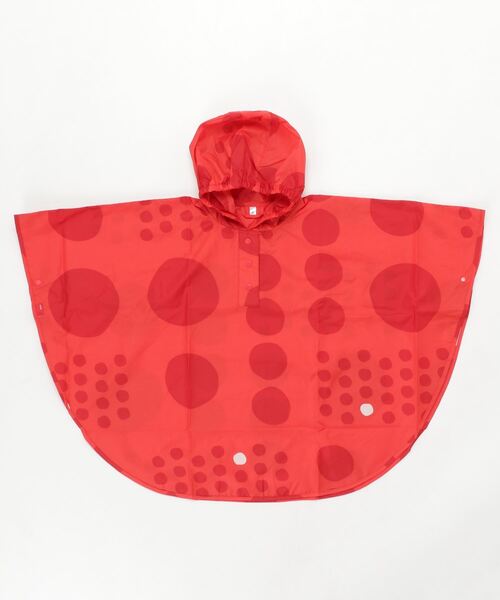 392 plusm（サンキューニプリュスエム）の「"maru" rain poncho kids M（レインコート/ポンチョ・キッズ・カーキ/ネイビー/イエロー/レッド・M）」の4枚目の写真