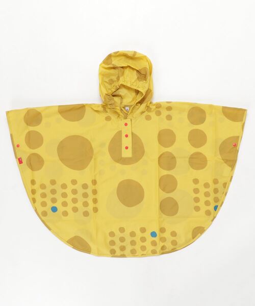 392 plusm（サンキューニプリュスエム）の「"maru" rain poncho kids M（レインコート/ポンチョ・キッズ・カーキ/ネイビー/イエロー/レッド・M）」の7枚目の写真