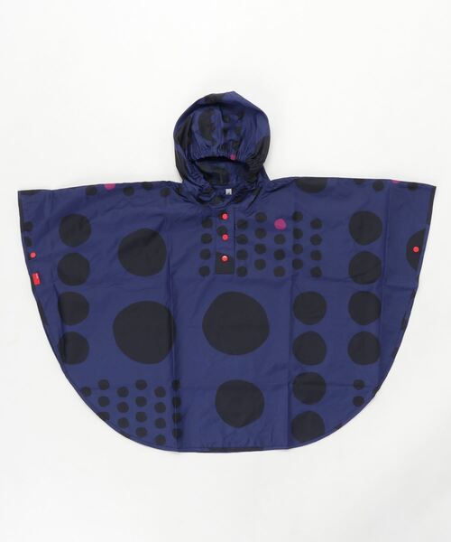 392 plusm（サンキューニプリュスエム）の「"maru" rain poncho kids M（レインコート/ポンチョ・キッズ・カーキ/ネイビー/イエロー/レッド・M）」の8枚目の写真