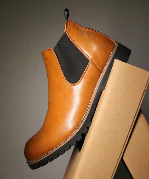 【セール】AAA+ サイドゴアショートブーツ（ブーツ）｜AAA+（サンエープラス）