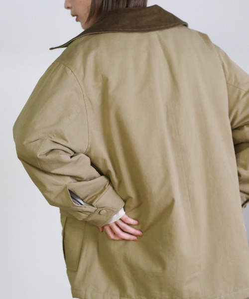 select MOCA（セレクトモカ）の「コーデュロイデザインワークジャケット（その他アウター・レディース・ベージュ/グリーン・FREE）」の8枚目の写真