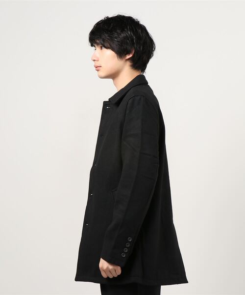 INNOCENT(イノセント)の「メルトンウールステンカラーコート(ステンカラーコート・メンズ・ブラック/ネイビー/グレー/その他1/その他2/その他3/キャメル・MEDIUM/LARGE/X-LARGE/SMALL)」の9枚目の写真