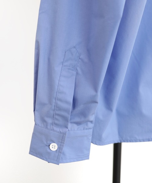 y/m(イム)の「プルオーバーノーカラーシャツ(シャツ/ブラウス・メンズ・ブルー/アイボリー・MEDIUM/LARGE)」の7枚目の写真