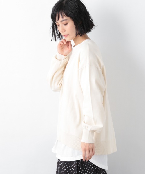 GLOBAL WORK(グローバルワーク)の「トリプルイージースリットプルオーバー/926692(ニット/セーター・レディース・ブラック/イエロー/ブルー/アイボリー/グレイッシュベージュ・MEDIUM/LARGE)」の6枚目の写真