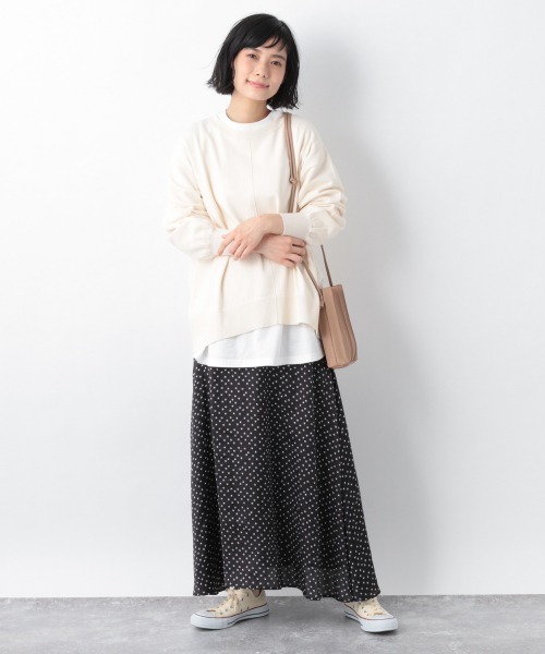 GLOBAL WORK(グローバルワーク)の「トリプルイージースリットプルオーバー/926692(ニット/セーター・レディース・ブラック/イエロー/ブルー/アイボリー/グレイッシュベージュ・MEDIUM/LARGE)」の7枚目の写真