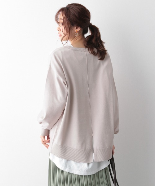 GLOBAL WORK(グローバルワーク)の「トリプルイージースリットプルオーバー/926692(ニット/セーター・レディース・ブラック/イエロー/ブルー/アイボリー/グレイッシュベージュ・MEDIUM/LARGE)」の12枚目の写真