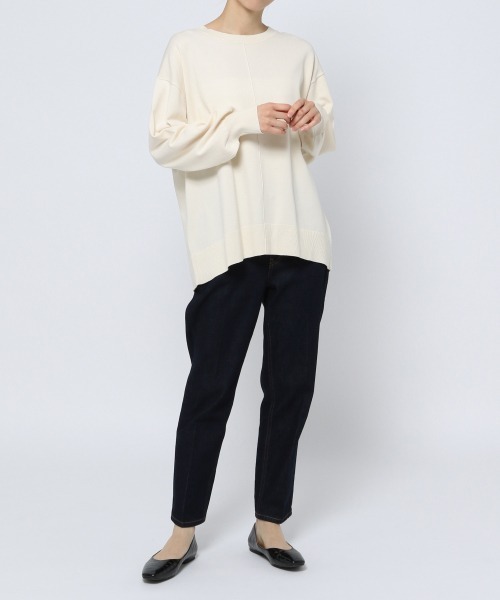 GLOBAL WORK(グローバルワーク)の「トリプルイージースリットプルオーバー/926692(ニット/セーター・レディース・ブラック/イエロー/ブルー/アイボリー/グレイッシュベージュ・MEDIUM/LARGE)」の17枚目の写真