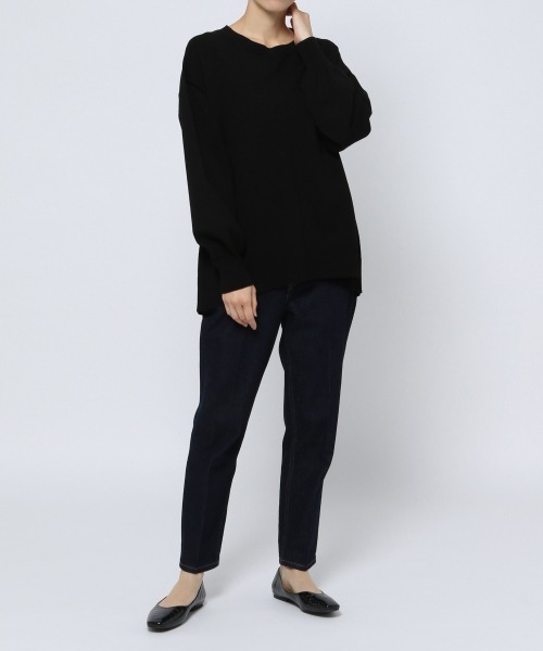 GLOBAL WORK(グローバルワーク)の「トリプルイージースリットプルオーバー/926692(ニット/セーター・レディース・ブラック/イエロー/ブルー/アイボリー/グレイッシュベージュ・MEDIUM/LARGE)」の18枚目の写真