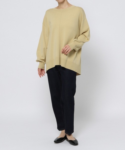 GLOBAL WORK(グローバルワーク)の「トリプルイージースリットプルオーバー/926692(ニット/セーター・レディース・ブラック/イエロー/ブルー/アイボリー/グレイッシュベージュ・MEDIUM/LARGE)」の20枚目の写真