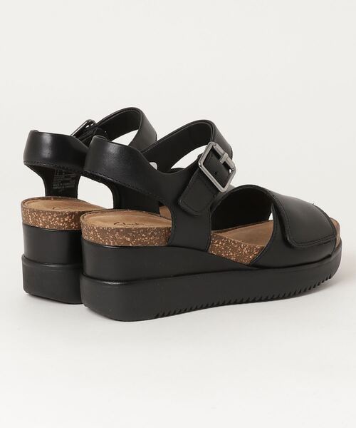 CLARKS ストラップ サンダル ブラック レザー スニーカー Clarks Torford Strap / トーフォードストラップ （ブラック