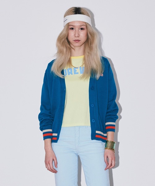 Bonjour Girl（ボンジュールガール）の「【Bonjour Girl】ＢＧラインニットカーディガン（カーディガン/ボレロ・レディース・ターコイズブルー/ライトブルー/ホワイト・FREE）」の3枚目の写真