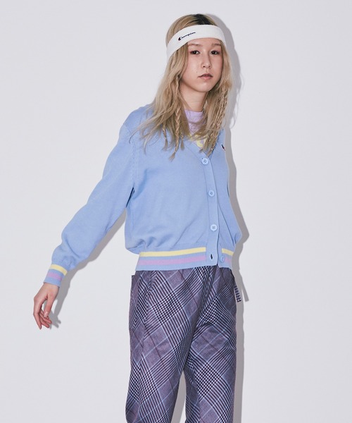 Bonjour Girl（ボンジュールガール）の「【Bonjour Girl】ＢＧラインニットカーディガン（カーディガン/ボレロ・レディース・ターコイズブルー/ライトブルー/ホワイト・FREE）」の20枚目の写真