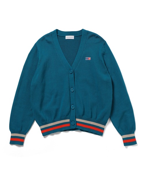 Bonjour Girl（ボンジュールガール）の「【Bonjour Girl】ＢＧラインニットカーディガン（カーディガン/ボレロ・レディース・ターコイズブルー/ライトブルー/ホワイト・FREE）」の6枚目の写真