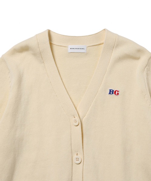Bonjour Girl（ボンジュールガール）の「【Bonjour Girl】ＢＧラインニットカーディガン（カーディガン/ボレロ・レディース・ターコイズブルー/ライトブルー/ホワイト・FREE）」の11枚目の写真