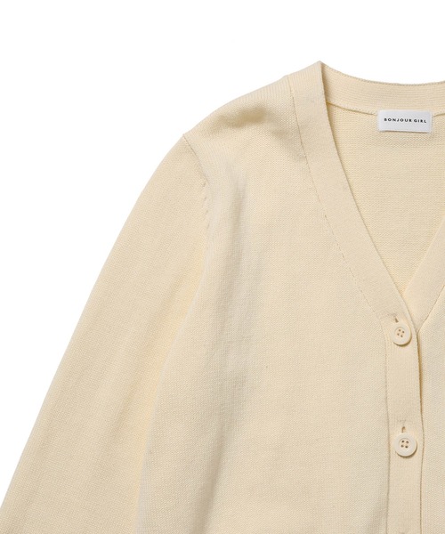 Bonjour Girl（ボンジュールガール）の「【Bonjour Girl】ＢＧラインニットカーディガン（カーディガン/ボレロ・レディース・ターコイズブルー/ライトブルー/ホワイト・FREE）」の22枚目の写真