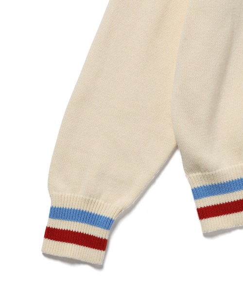 Bonjour Girl（ボンジュールガール）の「【Bonjour Girl】ＢＧラインニットカーディガン（カーディガン/ボレロ・レディース・ターコイズブルー/ライトブルー/ホワイト・FREE）」の15枚目の写真