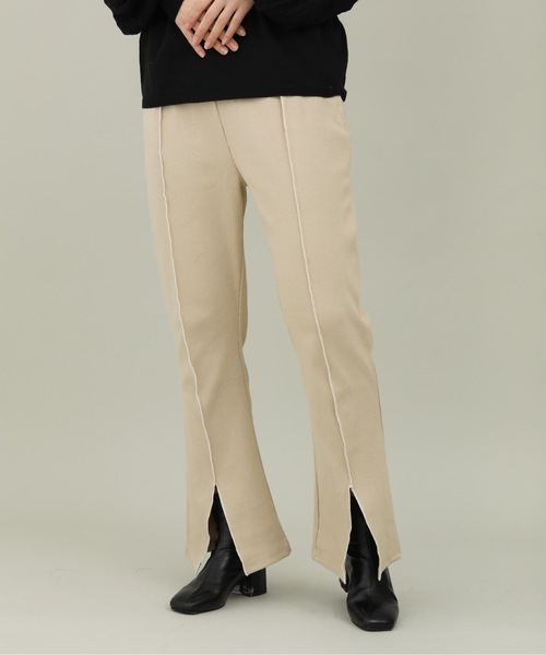 sakishimatokyo（サキシマトーキョー）の「【ZOZO限定】サキシマamp「フロントスリットパンツ」（その他パンツ・レディース・ブラック/ミント/ベージュ・FREE）」の12枚目の写真