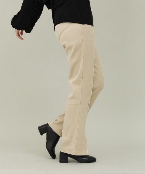 sakishimatokyo（サキシマトーキョー）の「【ZOZO限定】サキシマamp「フロントスリットパンツ」（その他パンツ・レディース・ブラック/ミント/ベージュ・FREE）」の8枚目の写真