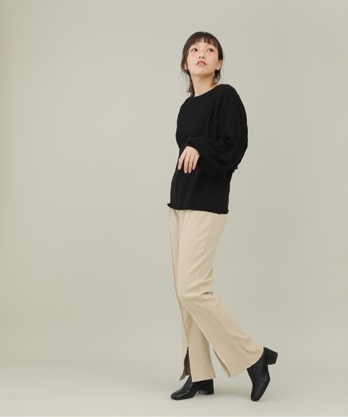 sakishimatokyo（サキシマトーキョー）の「【ZOZO限定】サキシマamp「フロントスリットパンツ」（その他パンツ・レディース・ブラック/ミント/ベージュ・FREE）」の16枚目の写真