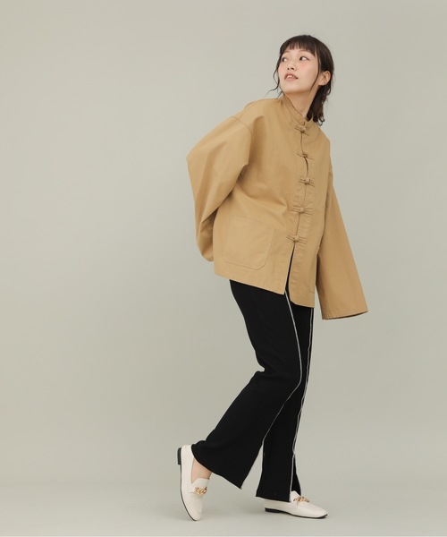 sakishimatokyo（サキシマトーキョー）の「【ZOZO限定】サキシマamp「フロントスリットパンツ」（その他パンツ・レディース・ブラック/ミント/ベージュ・FREE）」の15枚目の写真