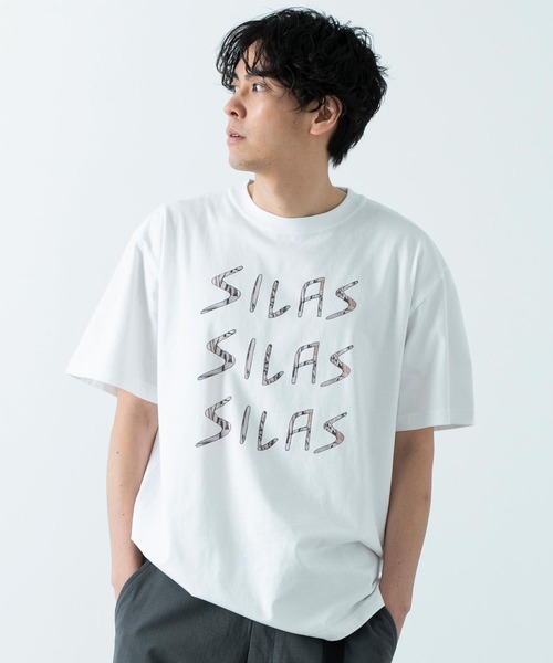 SILAS（サイラス）の「SILASxMIHO HATORI LOGO PRINT S/S TEE（T