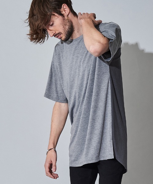 NO ID.(ノーアイディ)の「mt7150- チェンジングバックタックロングC-N-T Tシャツ(Tシャツ/カットソー・メンズ・ホワイト/ブラック/グレー・ONE SIZE)」の12枚目の写真