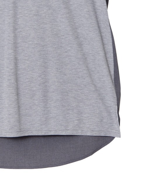 NO ID.(ノーアイディ)の「mt7150- チェンジングバックタックロングC-N-T Tシャツ(Tシャツ/カットソー・メンズ・ホワイト/ブラック/グレー・ONE SIZE)」の18枚目の写真