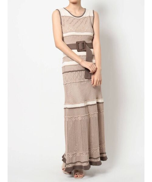 dazzlin（ダズリン）の「ミルフィーユクロシェワンピース（ワンピース・レディース・オフホワイト/オレンジ/ブルー/モカ・FREE）」の20枚目の写真