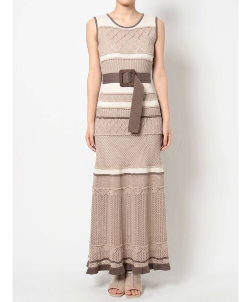 dazzlin（ダズリン）の「ミルフィーユクロシェワンピース（ワンピース・レディース・オフホワイト/オレンジ/ブルー/モカ・FREE）」の9枚目の写真