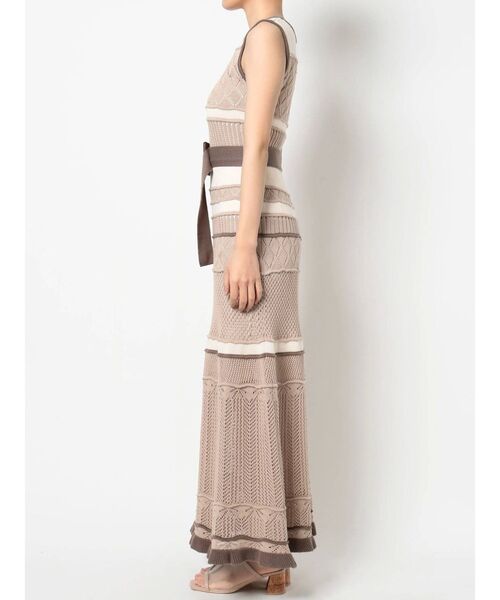 dazzlin（ダズリン）の「ミルフィーユクロシェワンピース（ワンピース・レディース・オフホワイト/オレンジ/ブルー/モカ・FREE）」の14枚目の写真