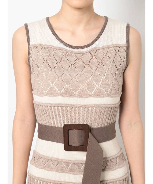 dazzlin（ダズリン）の「ミルフィーユクロシェワンピース（ワンピース・レディース・オフホワイト/オレンジ/ブルー/モカ・FREE）」の12枚目の写真