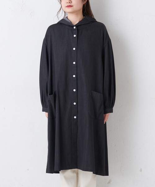 pual ce cinのシャンブレーデニムコート PUAL CE CIN（ピュアルセシン）の「Ｄu noirシャンブレーデニム