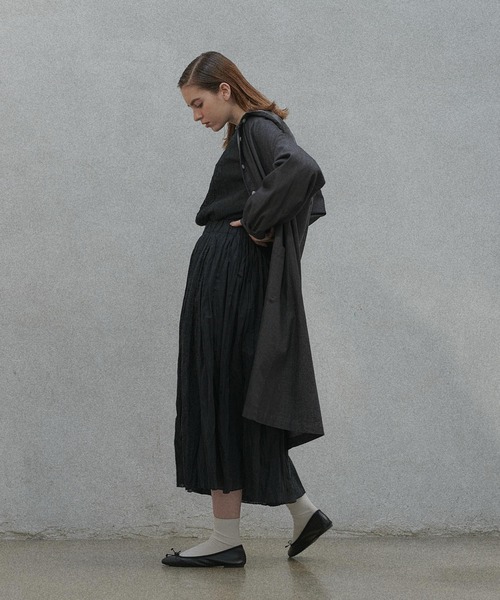 pual ce cinのシャンブレーデニムコート PUAL CE CIN（ピュアルセシン）の「Ｄu noirシャンブレーデニム