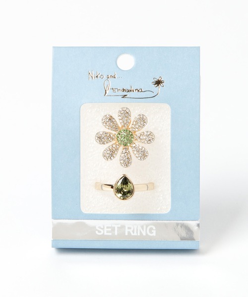 Enasoluna（エナソルーナ）の「【Enasoluna(エナソルーナ)】コラボフラワーセットリング（リング・レディース・イエロー/グリーン・0）」の8枚目の写真